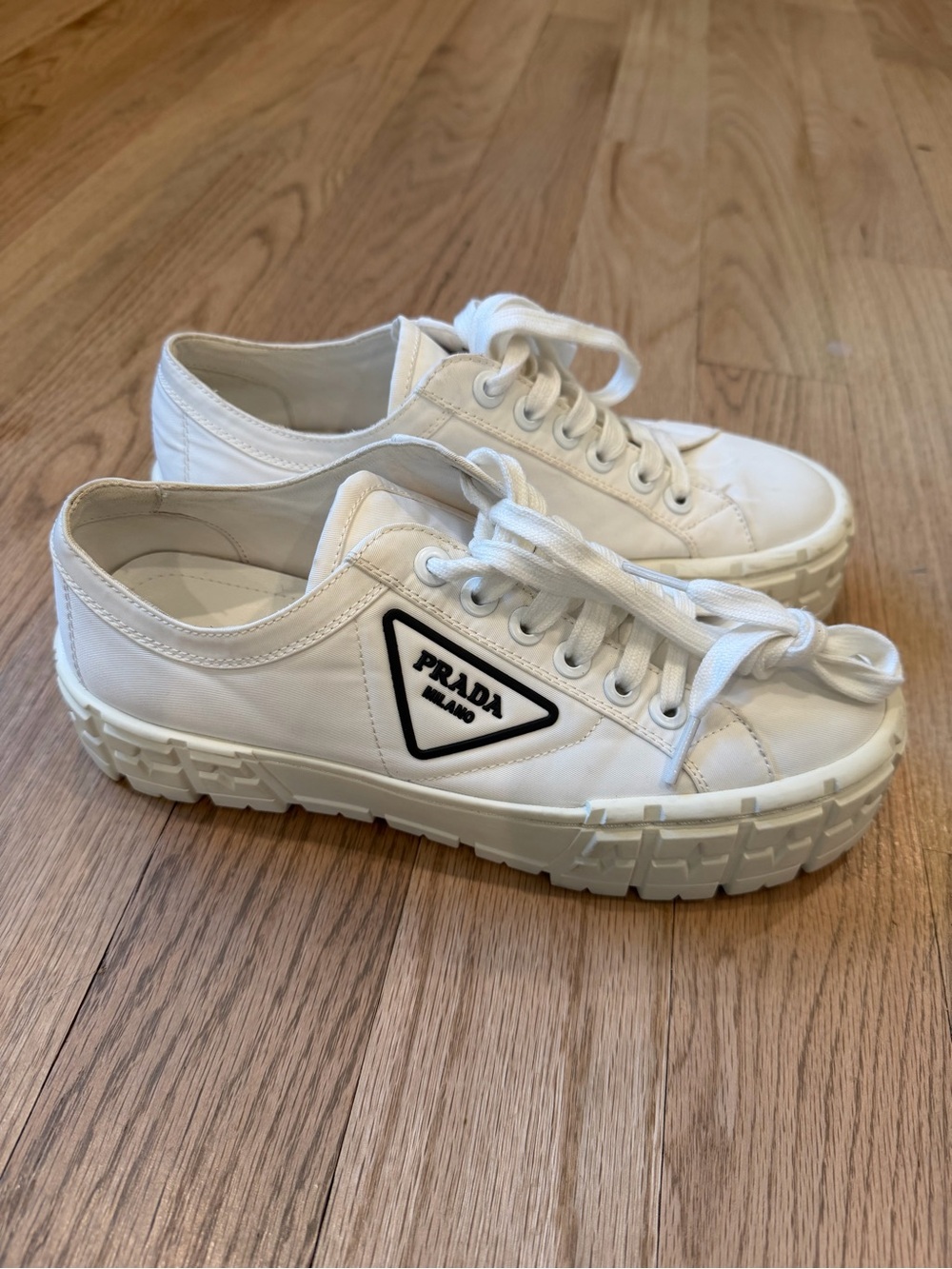 PRADA Wheel gabardine sneakers | sz 40 - Picture 5 of 10